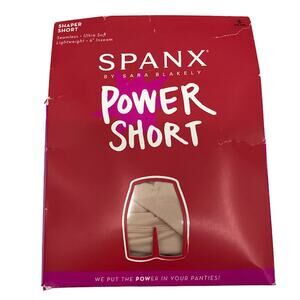 Spanx Women's Power Shaper Short S Seamless Ultra Soft 6" Inseam Soft Nude 2744